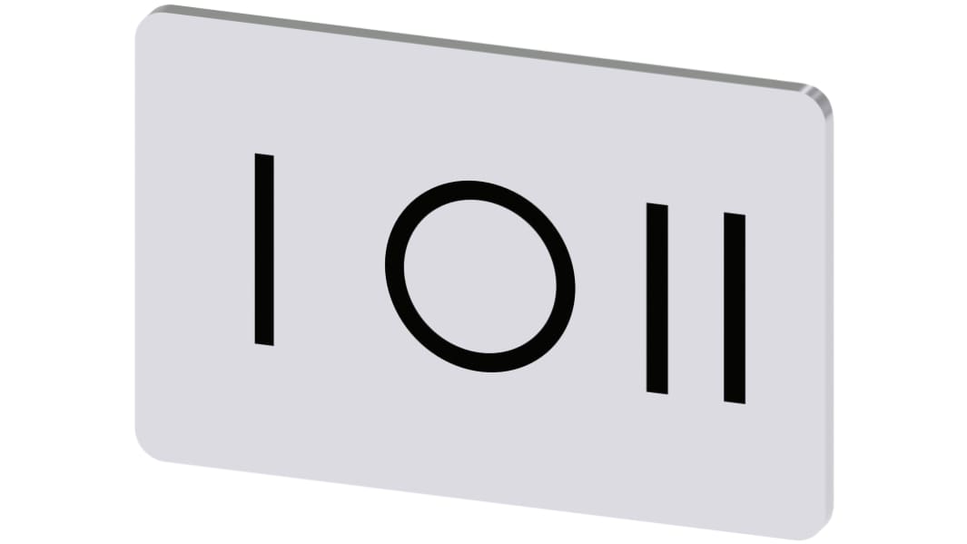 Siemens Labeling plate, I - O - II