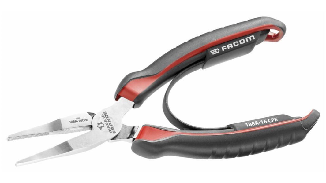 Facom フラットノーズプライヤ 188A.16CPE 160 mm フラットノーズプライヤ
