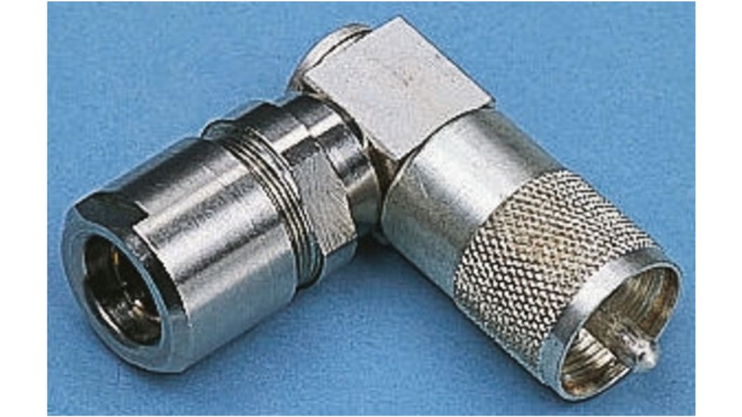 Telegartner, Plug Cable Mount UHF Connector, 50Ω, Right Angle Body
