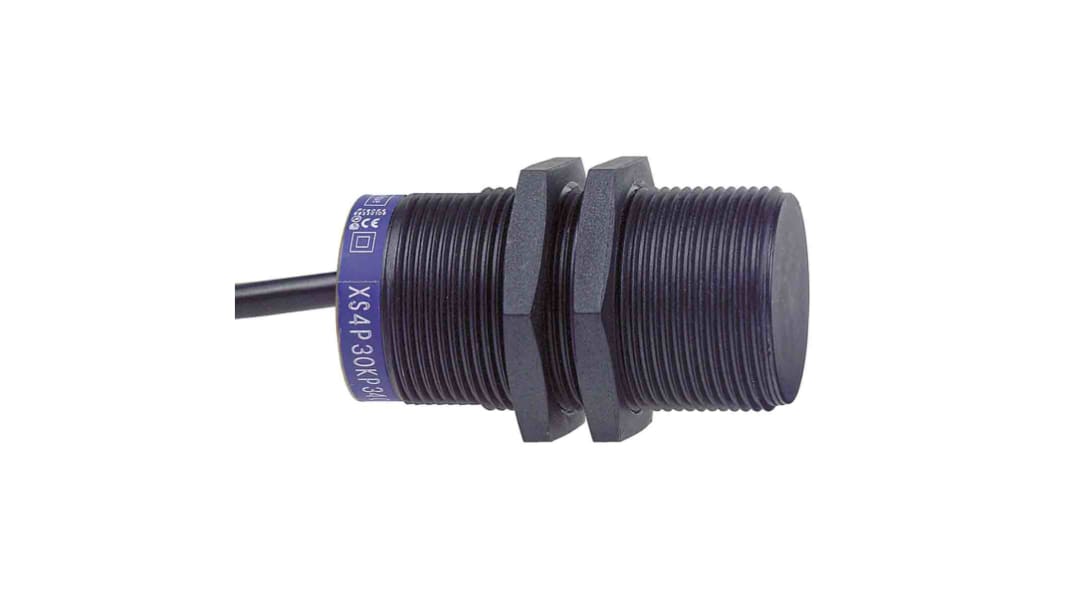 Telemecanique Sensors Inductive Threaded Barrel Proximity Sensor, M30, 15 mm Detection, 2-Wire NC, 20 → 264 V