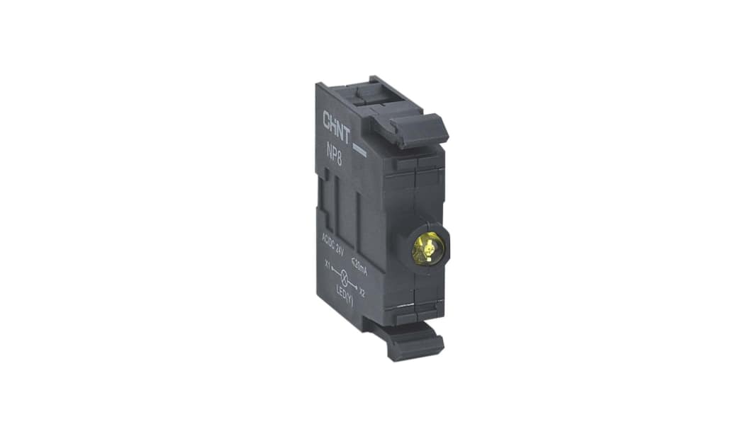 CHINT NP8 Kontaktblock LED Gelb beleuchtet