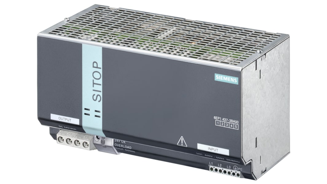 シーメンス DINレール取付け用スイッチング電源 24V dc, 40A, 960W