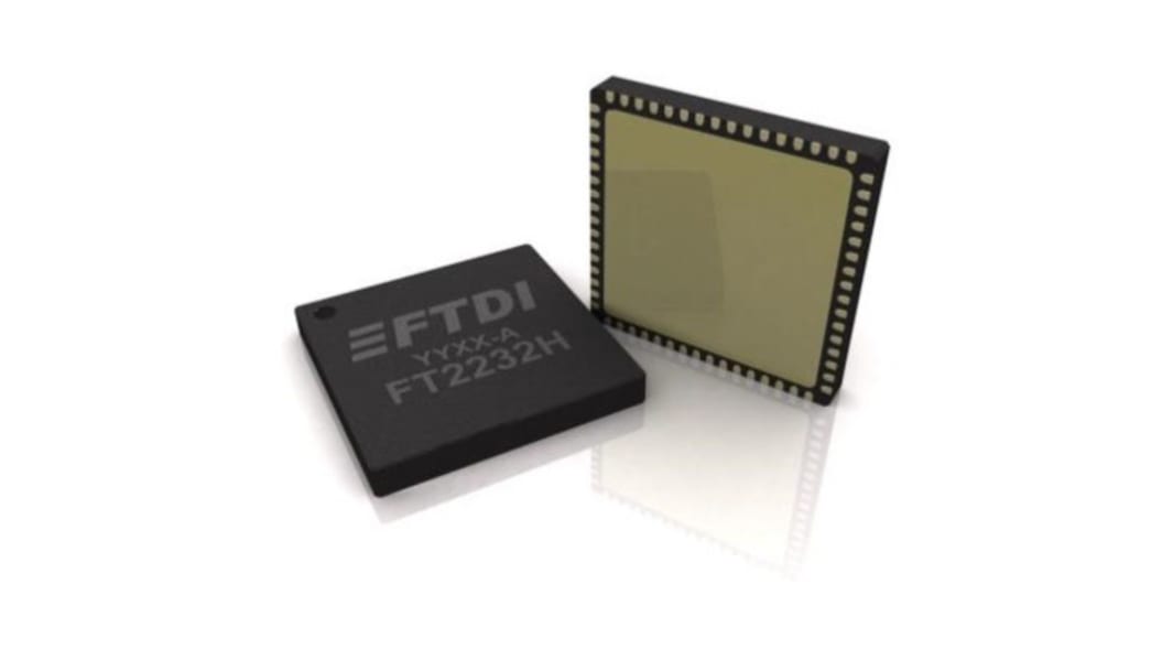 FTDI Chip FT2232HQ-TRAY, USB Controller, 12Mbps, 3.3 V, 64-Pin QFN