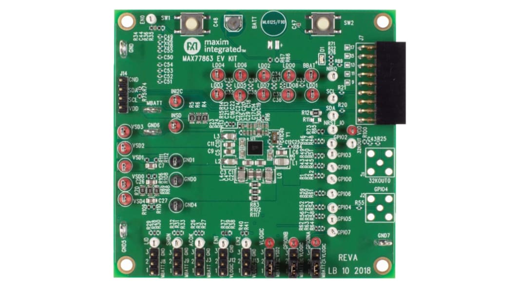 Maxim Integrated MAX77863 Evaluierungsbausatz, MAX77863 Evaluation Kit