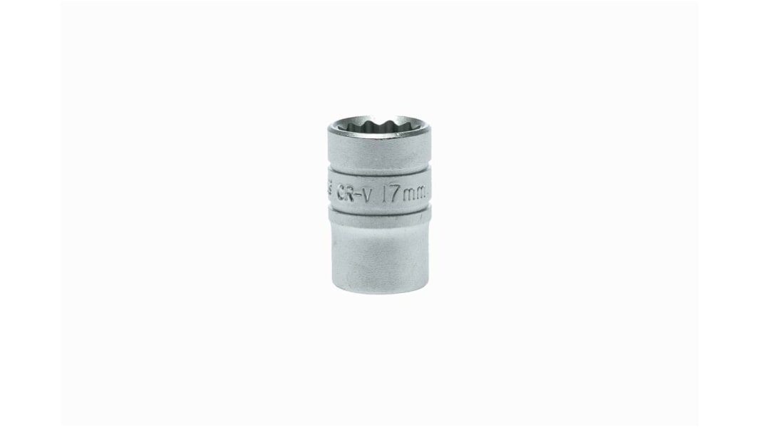 Teng Tools ソケット 1/2インチ, ソケットサイズ:17mm, 長さ:38 mm