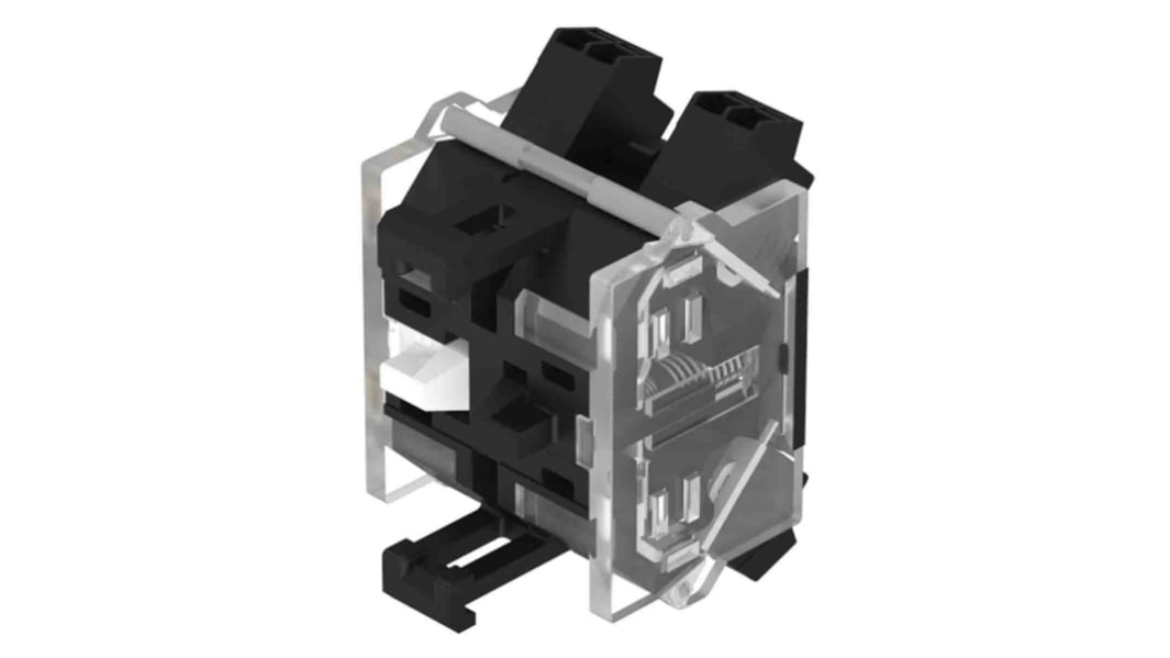 Blocco contatti interruttore modulare EAO, 1NO + 1NC