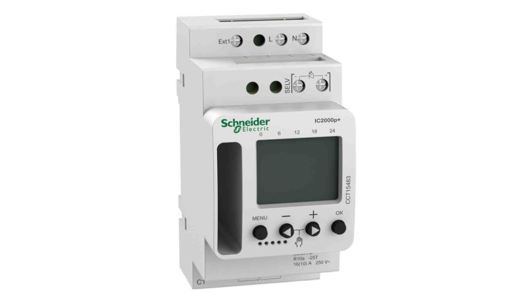 Schneider Electric Digital Dämmerungsschalter, 230 V ac, 1-Kanal