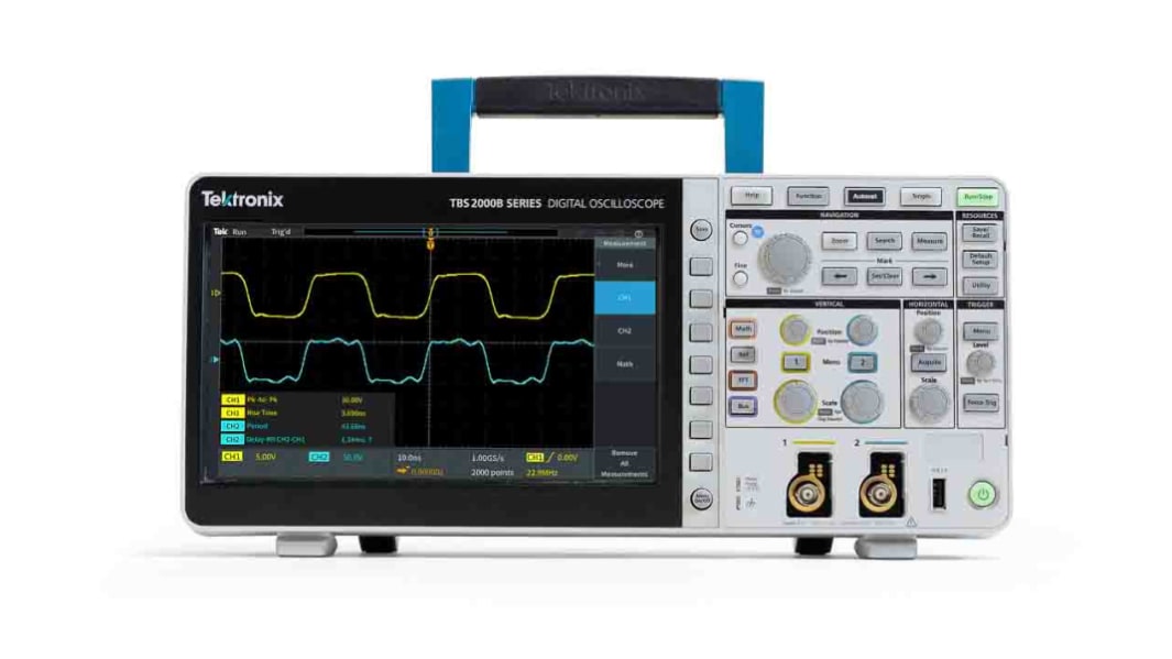 Oscilloscope De table Tektronix série TBS2000B, 100MHz