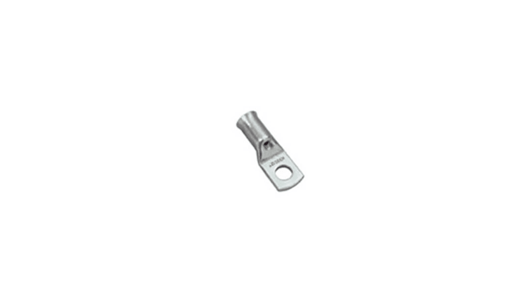 MECATRACTION, C Uninsulated Tubular Ring Terminal, M5 Stud Size to 10mm² Wire Size