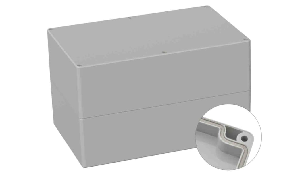 Boîtier à usage général RS PRO en ABS, 160 x 250 x 150mm, Gris IP66