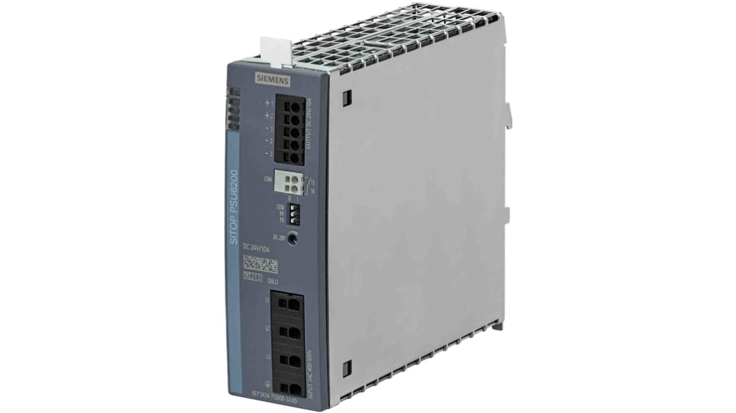 シーメンス SITOP PSU6200 DINレール取付け用スイッチング電源 24V dc, 10A