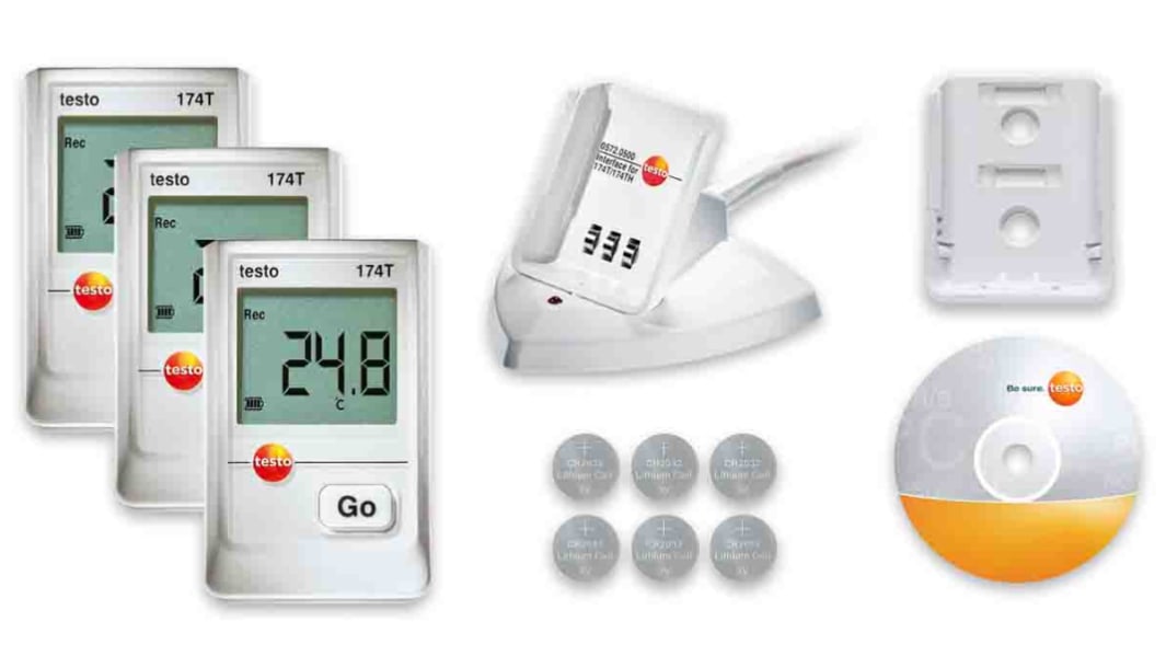 Data Logger Testo 174T, 1 canale, USB