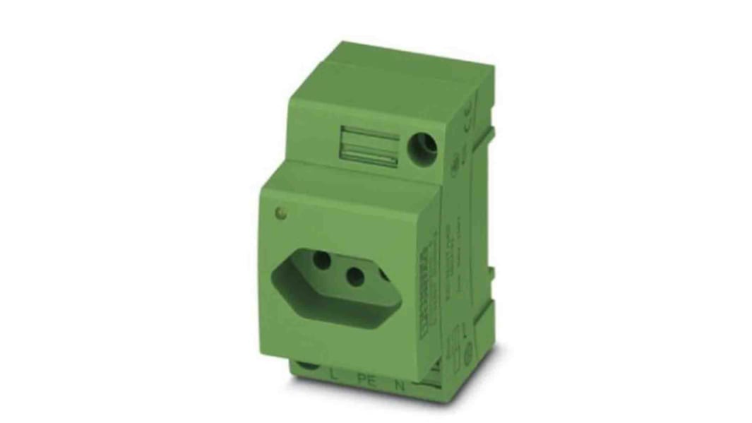 Prise secteur Femelle Phoenix Contact, 250 V, 20A, Rail DIN