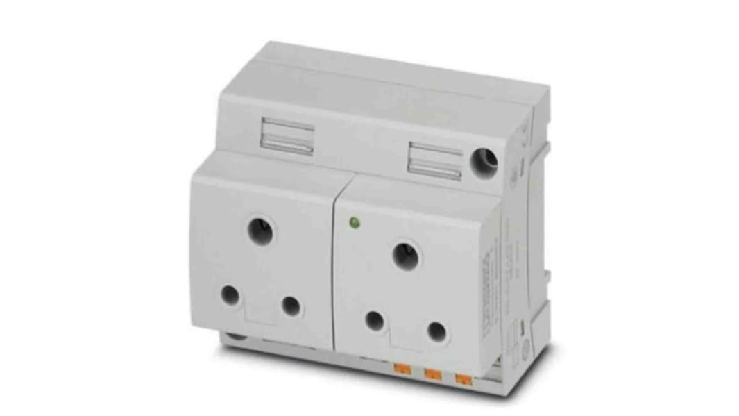 Prise secteur Femelle Phoenix Contact, 250 V, 6A, Rail DIN