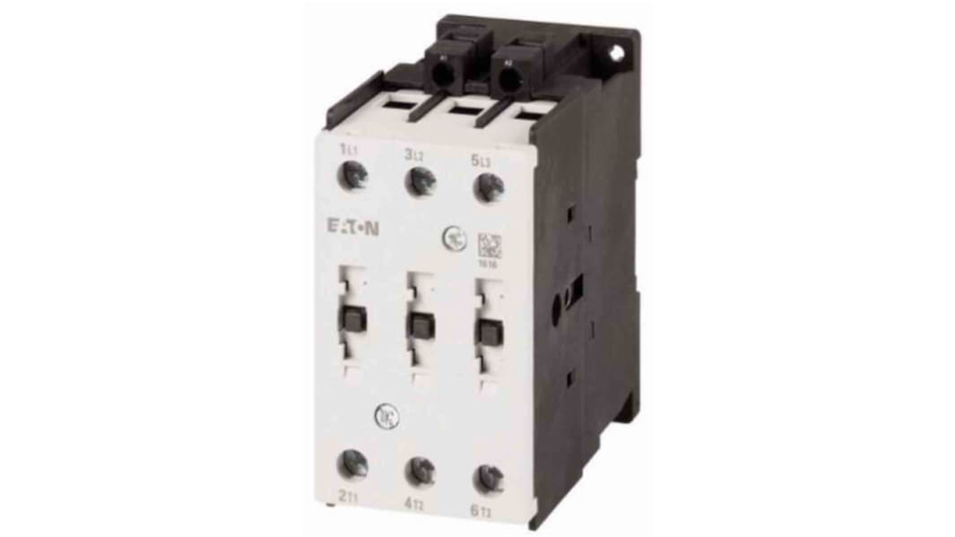 Contattore Eaton, 3 poli, 3 NA, 50 A, 22 kW, bobina 24 V c.a.