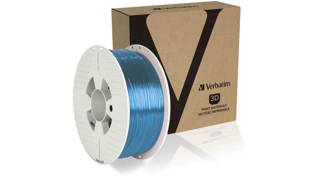Verbatim 1.75mm Blue PET-G 3D Printer Filament, 1kg