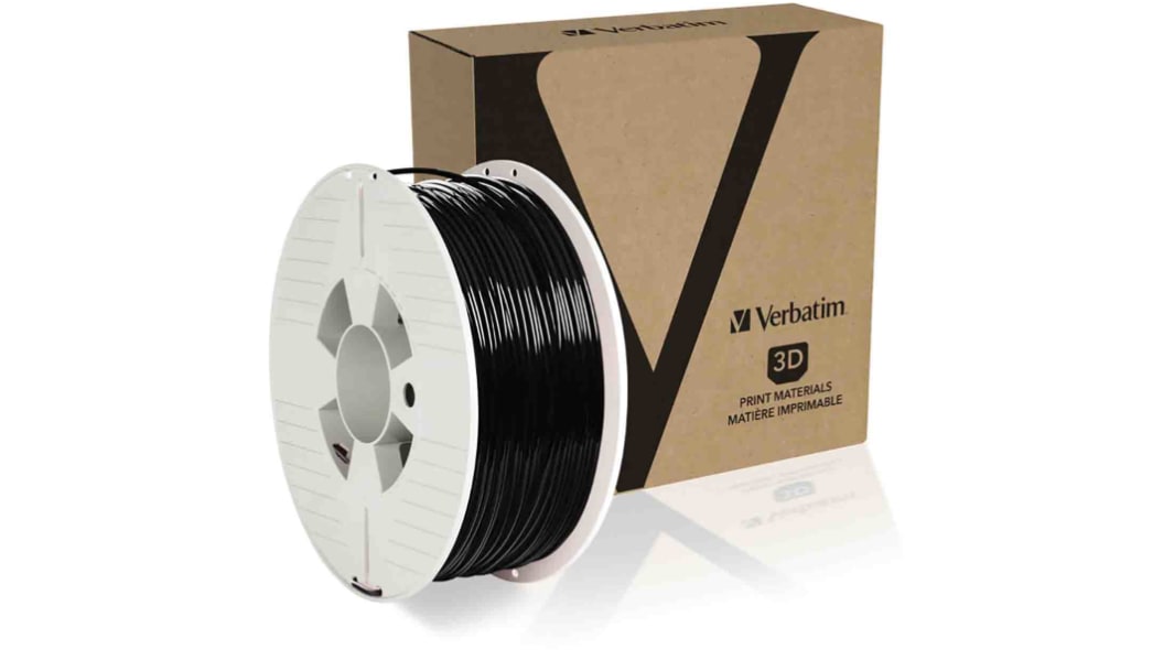 Verbatim 2.85mm Black PET-G 3D Printer Filament, 1kg