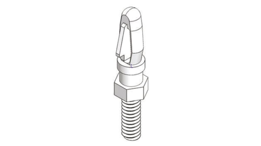 Essentra Nylon Leiterplatten Abstandshalter für PCB-Stärke 1.57mm, Ø 3.18mm x 15.9mm, Gewinde M3 x 6.4mm