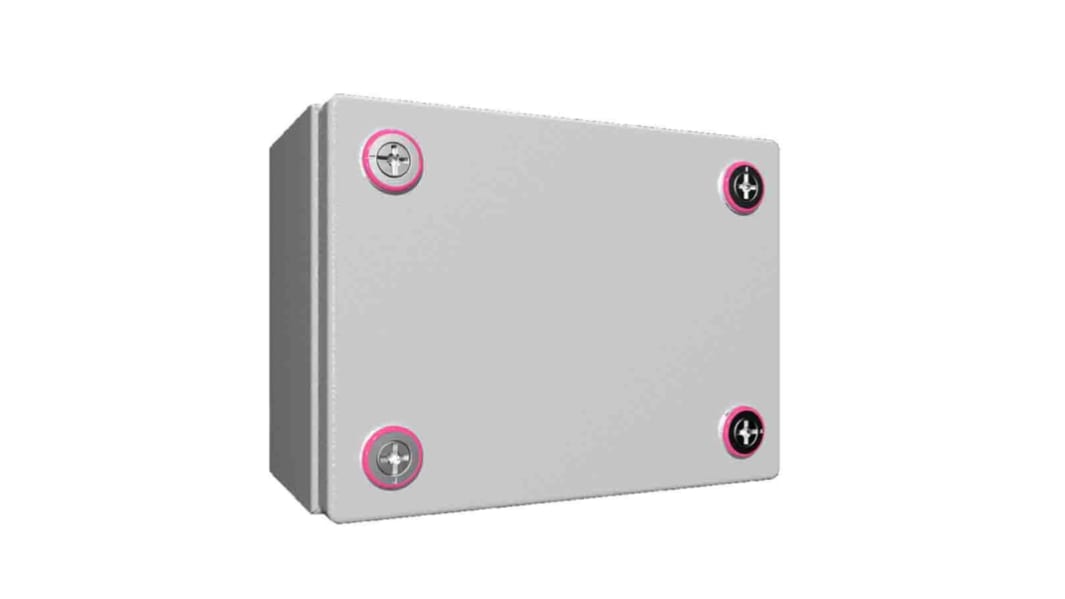 Rittal KX Stahl Wandgehäuse RAL 7035, grau IP66, HxBxT 150 mm x 200 mm x 120mm