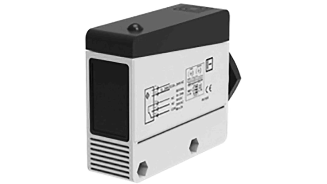 RS PRO Polarised Retro Reflection Photoelectric Sensor, Block Sensor, 12 m Detection Range