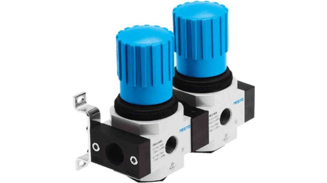 Festo G 3/8 Pneumatic Regulator - 0.5bar to 12bar, 16bar max. input, 528958