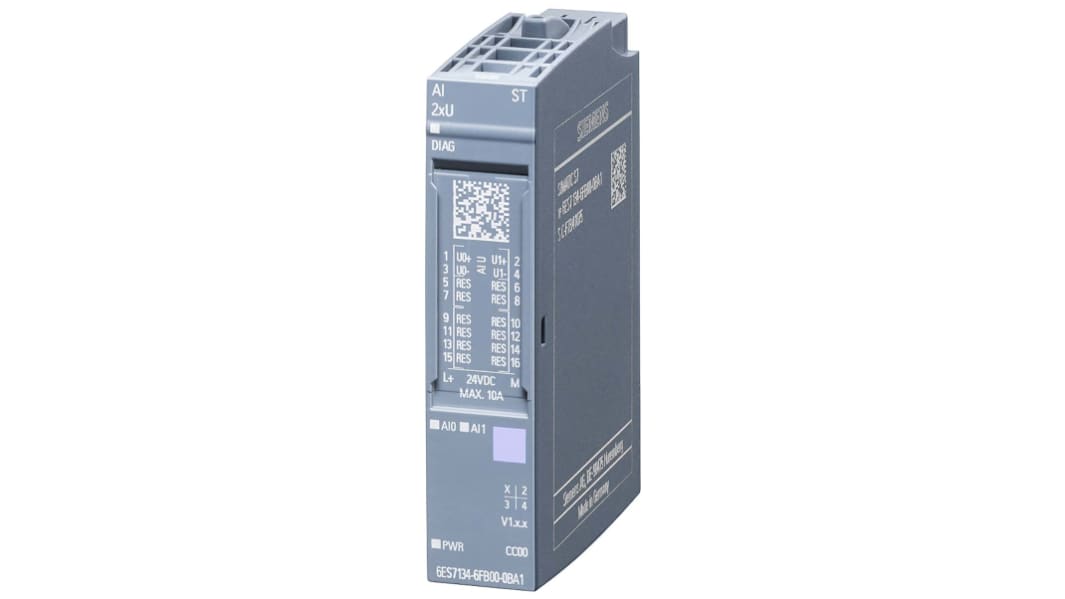 Unidad de entrada Siemens ET 200, 24 V, 2 entradas tipo Analógico