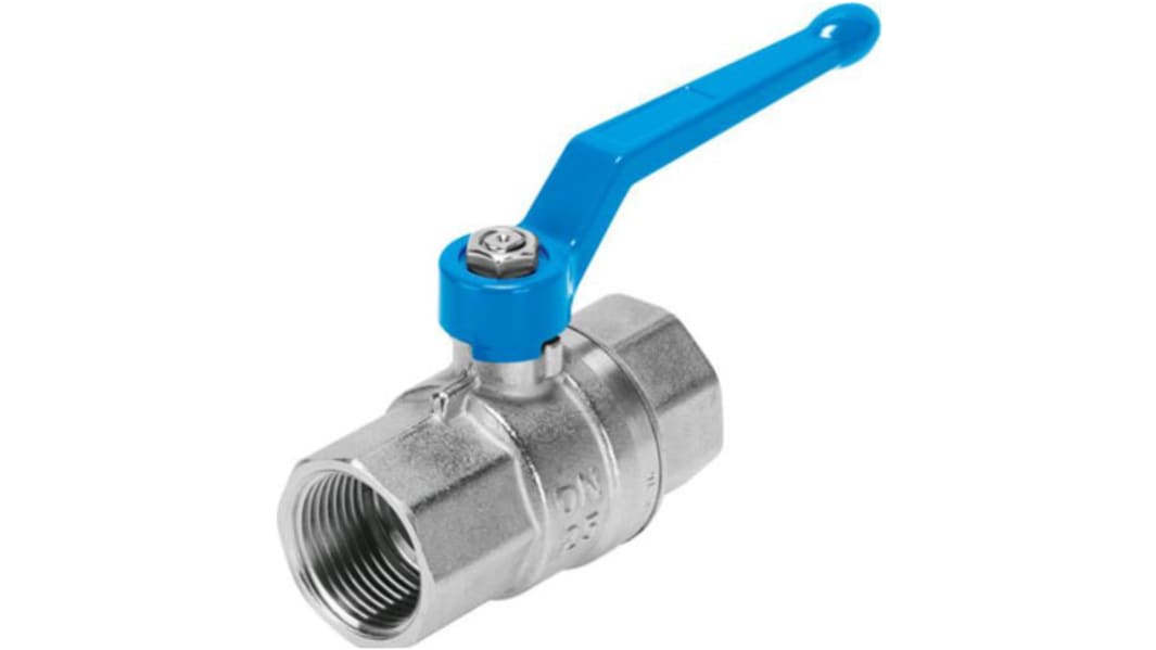 Festo Rod Lever 2/2 Pneumatic Manual Control Valve VZBM Series, Rp 1/2, 1/2, 4405686