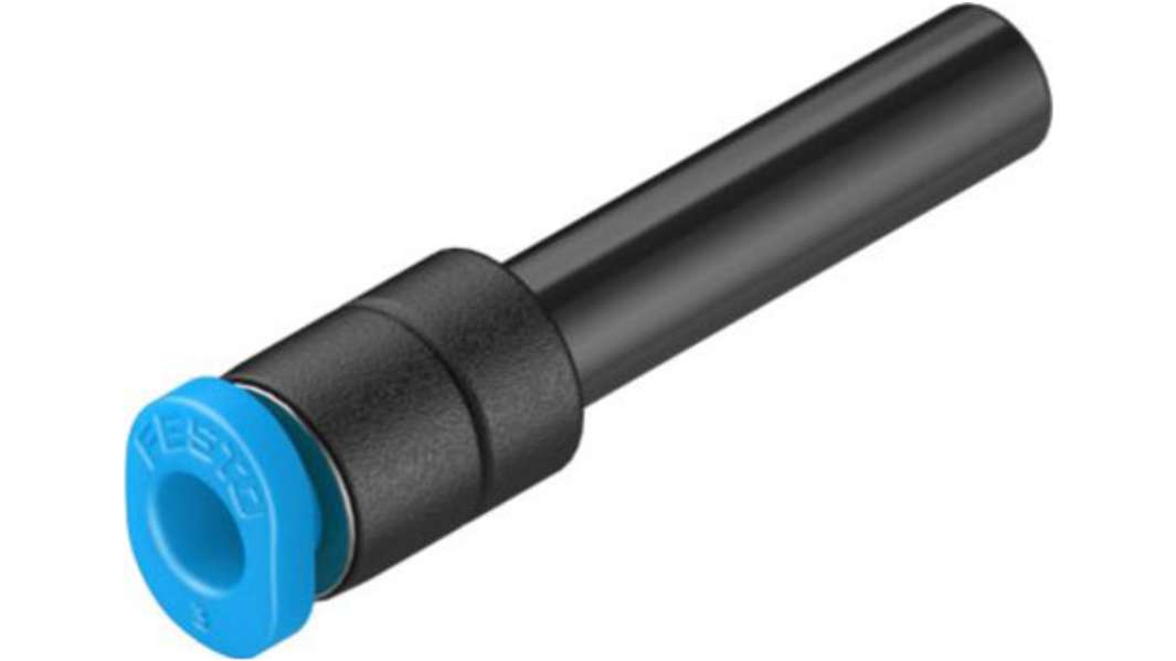 Festo QSM 130762 4-mm-Steckanschluss x 3-mm-Steckanschluss Reduziernippel, Rohr-zu-Rohr, PBT