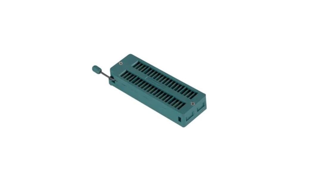 Socket DIP IC ZIF 3M 28 voies, Traversant, Entraxe de 2.54mm, largeur de rangée 11.43mm