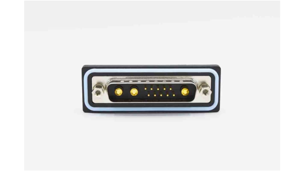 Norcomp SDF 9 Way Vertical PCB D-sub Connector Plug, 2.74mm Pitch, with 4-40 Boardlocks
