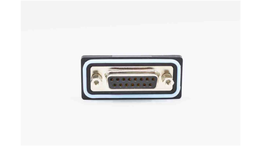 Norcomp CDFV 7 Way Vertical PCB D-sub Connector Plug, 2.77mm Pitch, with 4-40 Screw Locks
