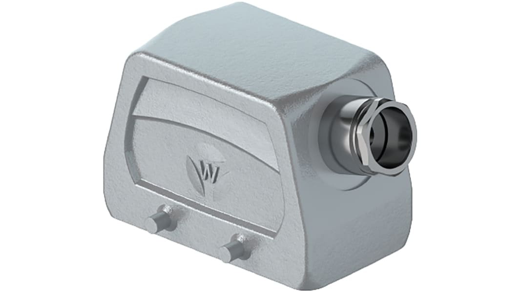 Wieland Hood BAS GOT GA Heavy Duty Power Connector Housing, 10 Contacts, M20 Thread, Side Entry Revos BASIC Range