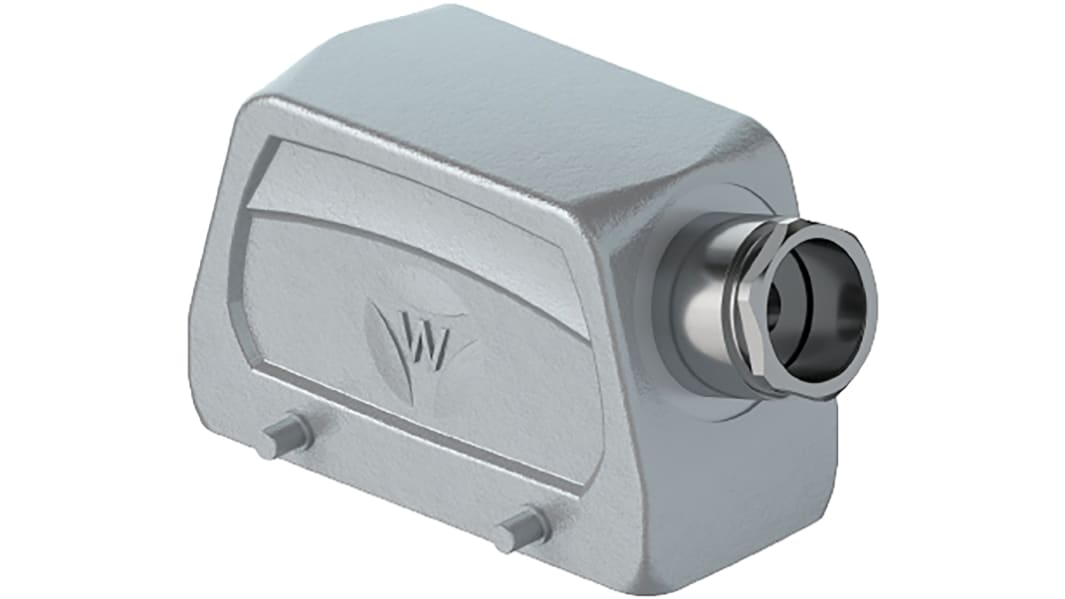 Wieland Hood BAS GOT GA Heavy Duty Power Connector Housing, 16 Contacts, M25 Thread, Side Entry Revos BASIC Range