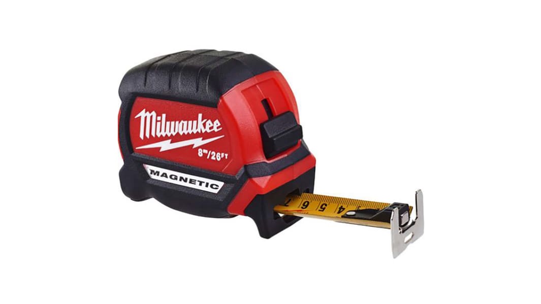 Milwaukee 4932 8m Tape Measure, Metric & Imperial, With RS Calibration