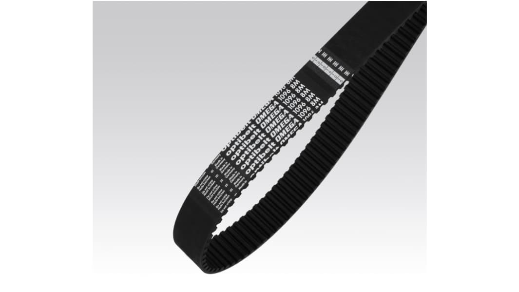 OPTIBELT Gummi Zahnriemen 160 Zähne, Teilung 5mm, Maße 9mm x 800mm
