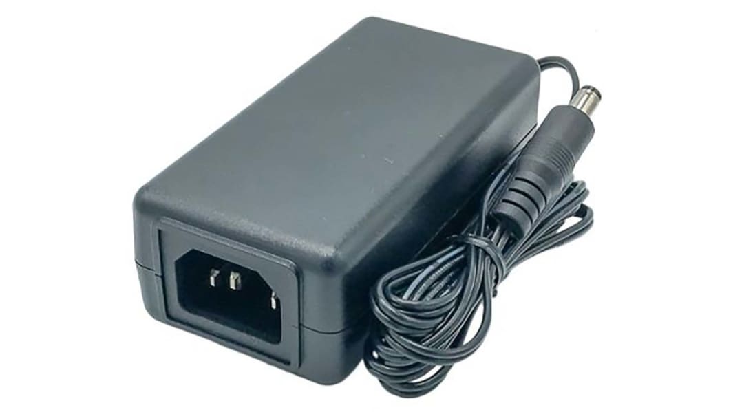 Adattatore AC/DC Phihong 12V cc, 1.6A, spina IEC