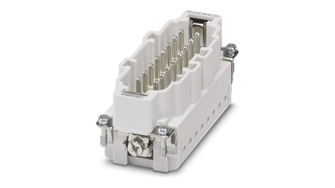 Phoenix Contact Heavy Duty Power Connector Insert, 16A, Male, HC Series, 16 Contacts