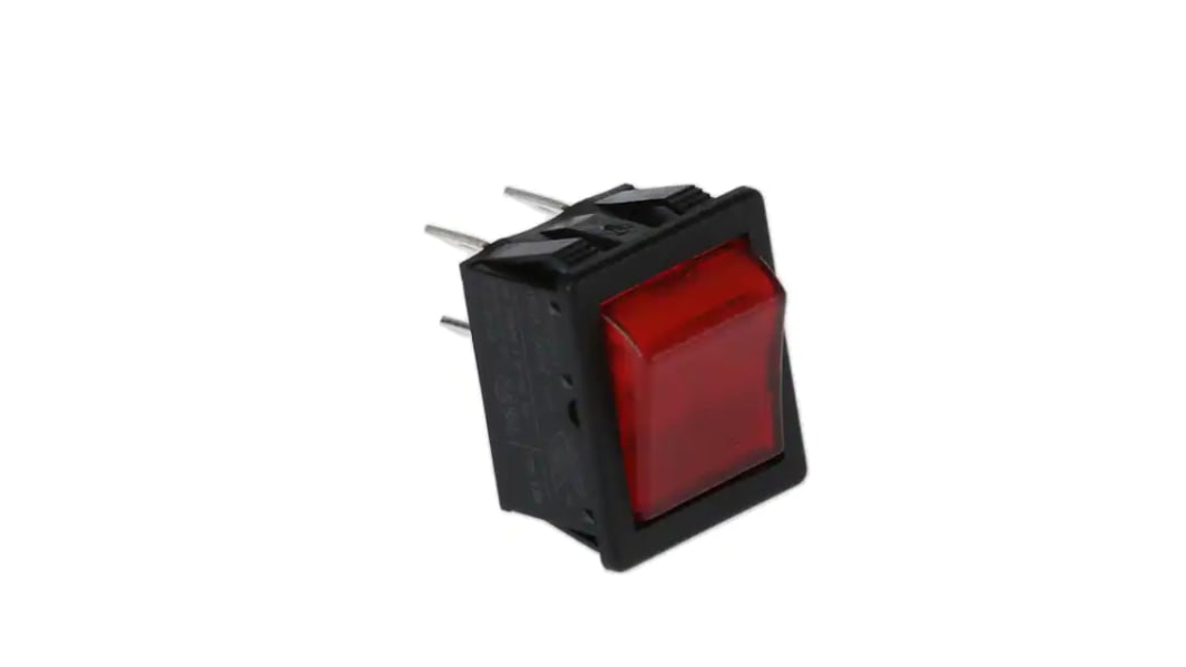 Bulgin Illuminated DPST, On-Off Rocker Switch Panel Mount