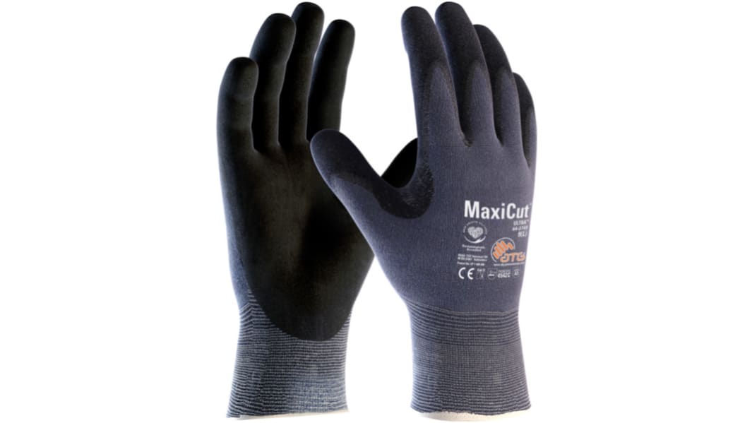 ATG MaxiCut Ultra Schneidfeste Handschuhe Größe 11 Schneidfest Nylon, Polyester, Spandex, Wolfram, UHMWPE Blau 1Paar