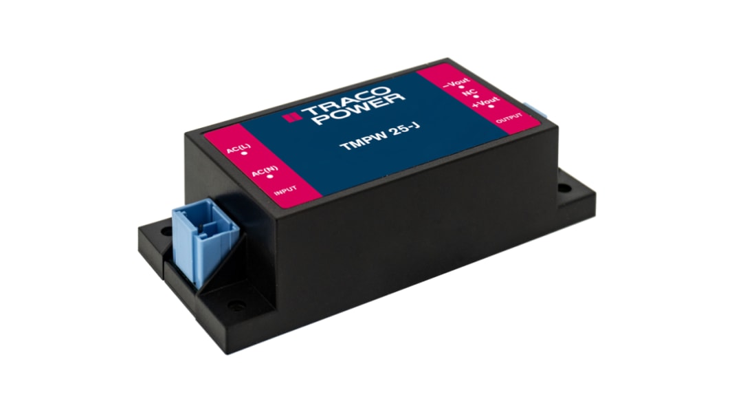 TRACOPOWER Switching Power Supply, TMPW 25-115-J 25W, Dual Output, 90 → 305V ac Input Voltage