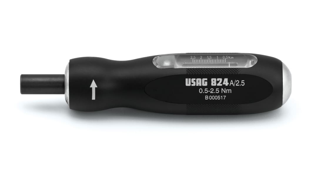 Cacciavite dinamometrico Usag, Pre-regolabile, attacco , attacco esagonale 167 mm, coppia 2 Nm, 10 Nm