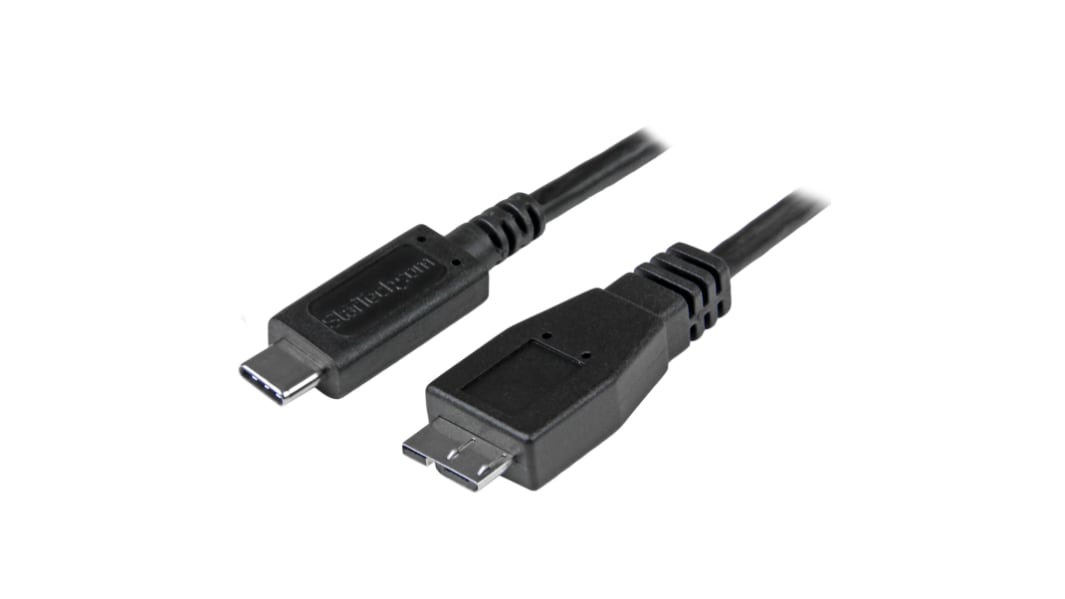 StarTech.com USB-kabel, Sort, USB C til Mikro USB B, 1m