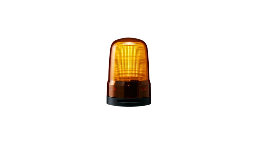 Patlite SL Series Amber Sounder Beacon, 12→24 VDC, IP66, Base Mount