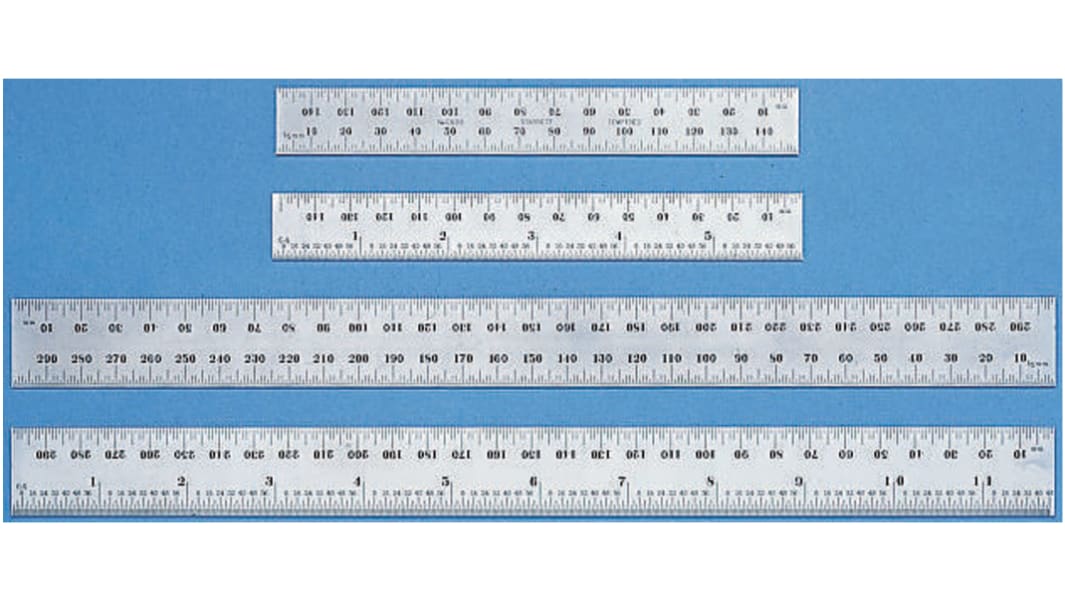Starrett 150mm Steel Metric Ruler, With UKAS Calibration