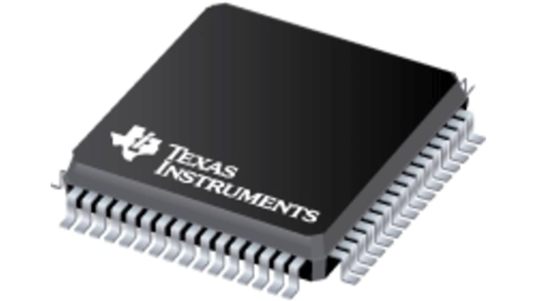Microcontrolador Texas Instruments MSP430F1611IPM, núcleo MSP430 de 16bit, 8MHZ, LQFP de 64 pines