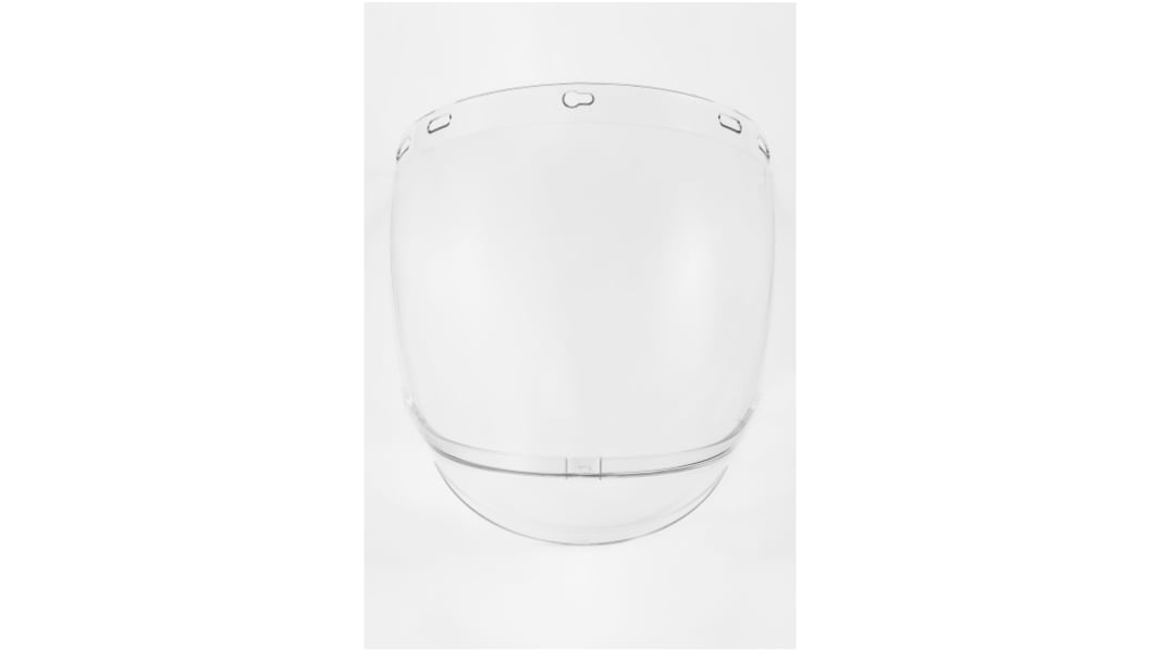 Riley Clear Flip Up Visor, Resistant To Impact