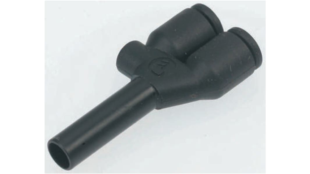 Legris LF3000 4-mm-Steckanschluss x 4-mm-Steckanschluss Y-Einsteckadapter, Rohr-zu-Rohr, Nylon glasfaserverstärkt, 20bar
