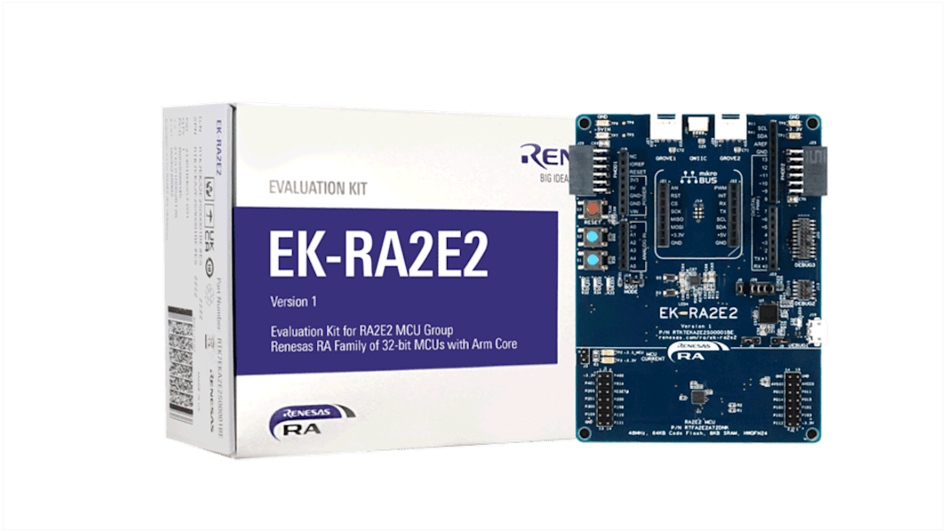 Kit de evaluación Evaluation Kit de Renesas Electronics, con núcleo ARM Cortex