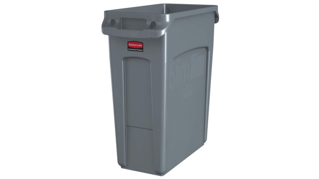 Contenedor Rubbermaid Commercial Products Gris de 60L de Polietileno