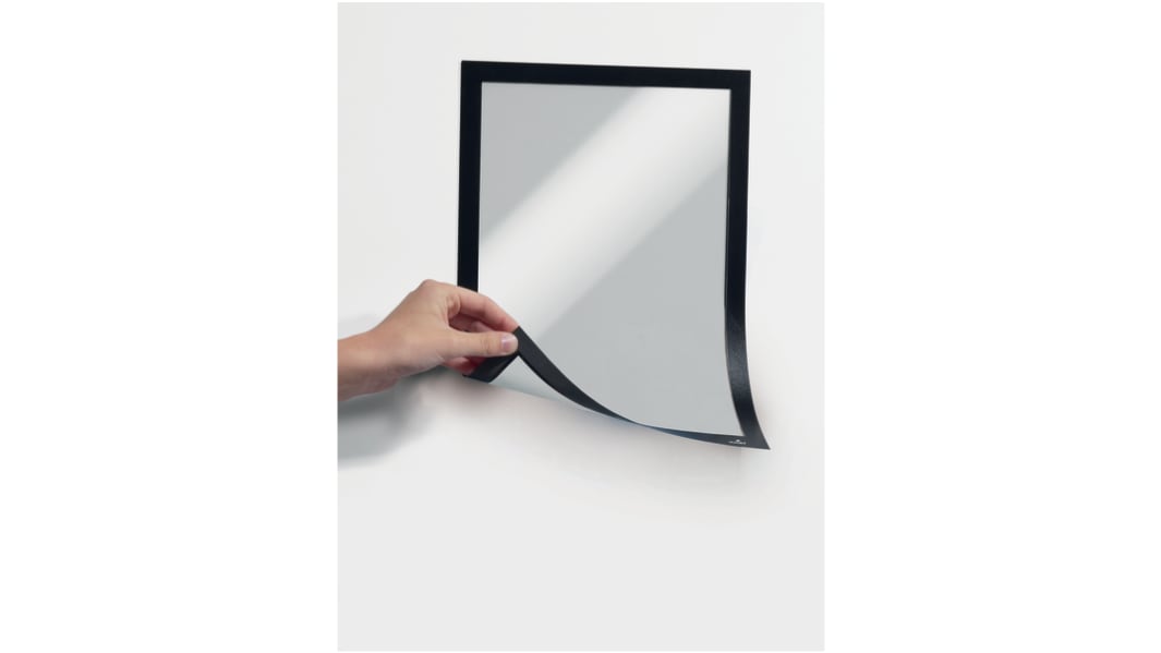 Cornice espositiva DURAFRAME® MAGNETIC Trasparente A4, 236mm x 323mm, Nero